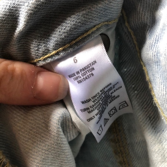 AEROPOSTALE Ripped Jean Shorts *GOOD CONDITION* - Picture 4 of 4